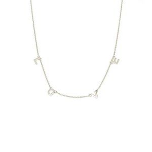 *L O V E* Love Necklace Simple classic silver or gold perfect gift brand new